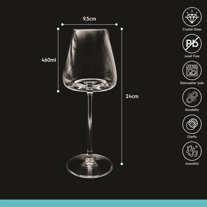 460ml Dulwich Crystal White Wine Glasses - Pack of Six