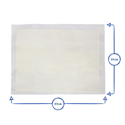 Disposable Incontinence Bed Pads - 60cm x 89cm - Pack of 10