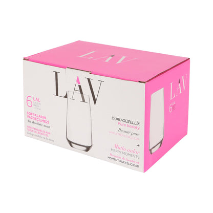 480ml Lal Highball Glasses - Pack of Six