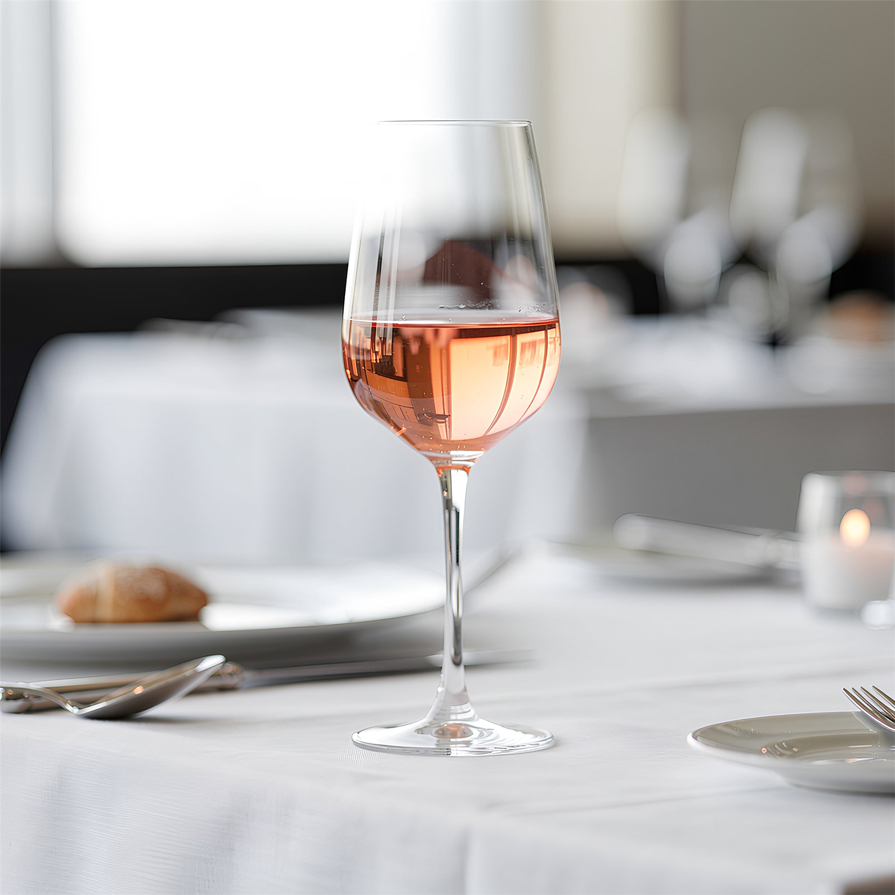 540ml Knightsbridge Crystal Rosé Wine Glasses - Pack of 6