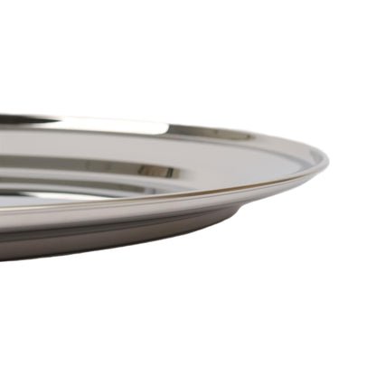 50cm x 35cm Oval Stainless Steel Serving Platter