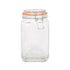 1.25L Square Glass Jar with Clip-Top Lid - By Argon Tableware