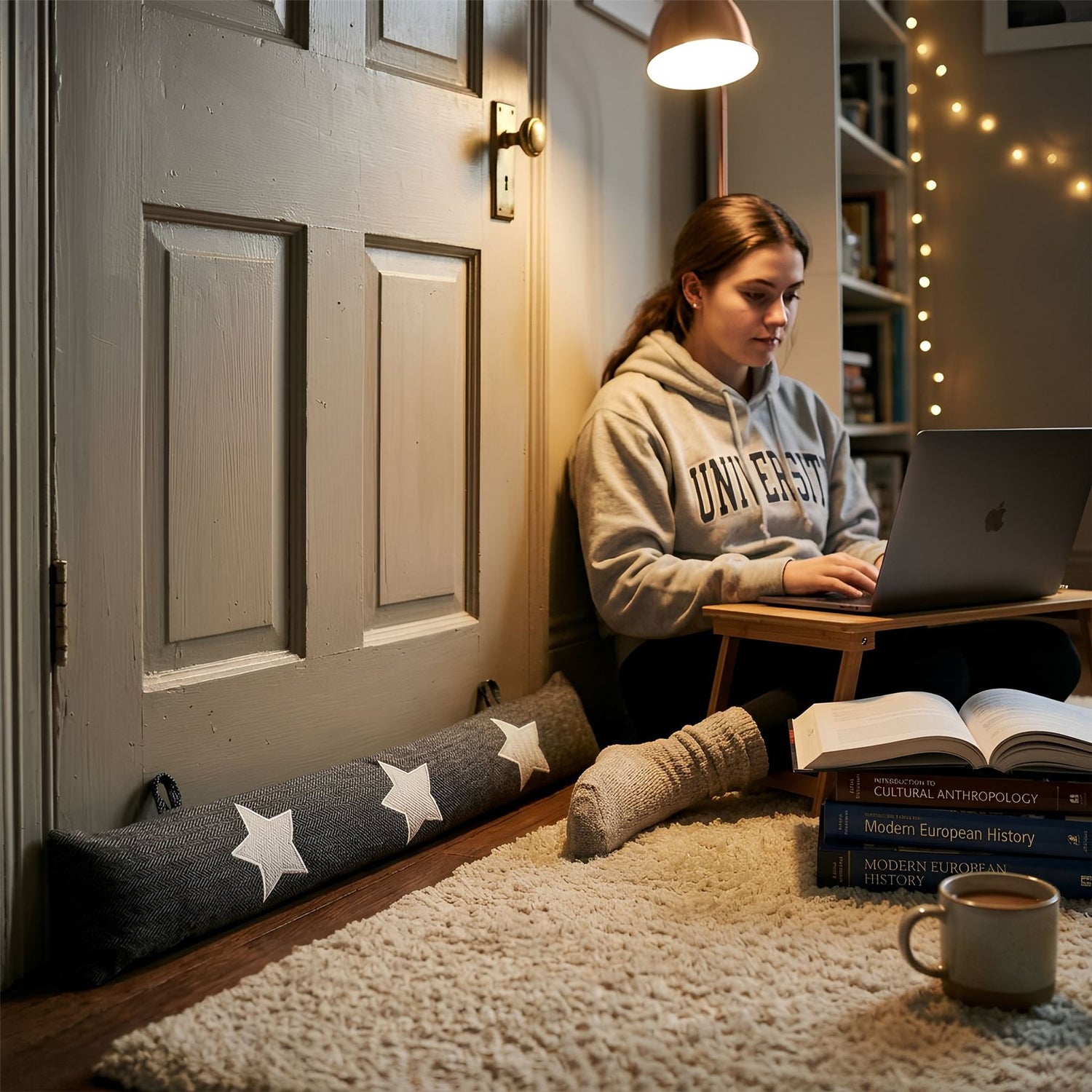 Star Herringbone Draught Excluder - 80cm