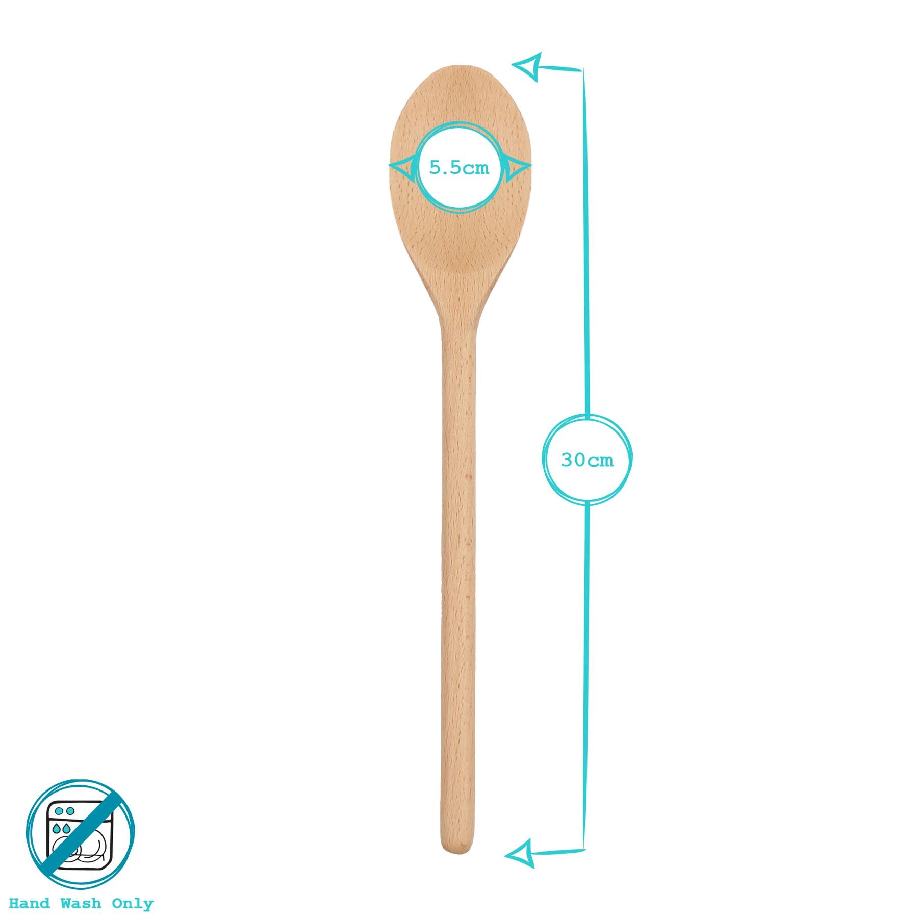 Wooden Heart Cooking Spoon - 30cm