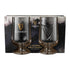 Guinness 2 Piece Embossed Glass Goblet Set