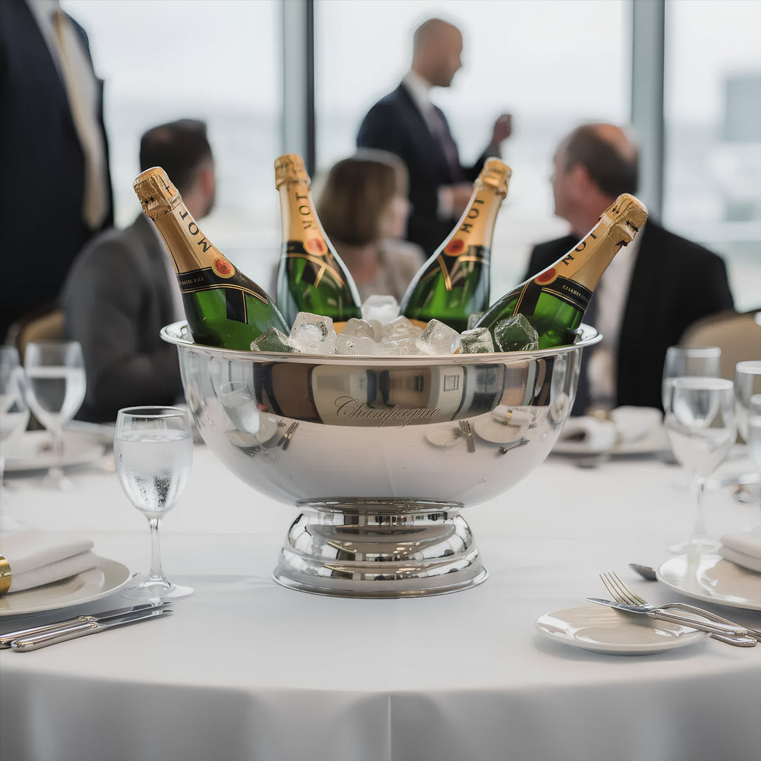 Stainless Steel Champagne Ice Bucket - 35cm - Engraved