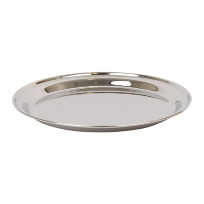 30cm Round Stainless Steel Serving Tray - By Argon Tableware