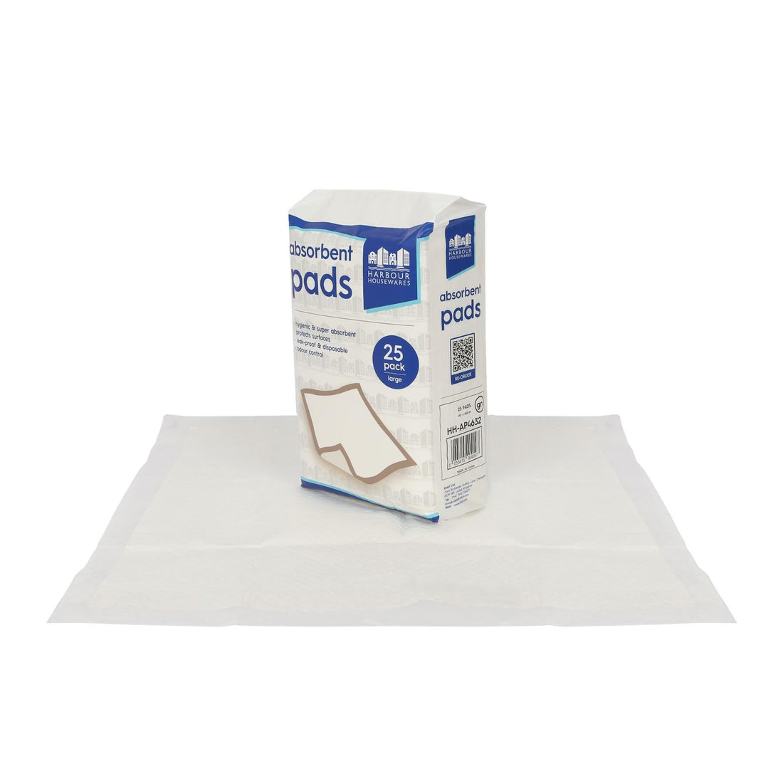 Disposable Incontinence Bed Pads - 60cm x 60cm - Pack of 25 - By Harbour Housewares