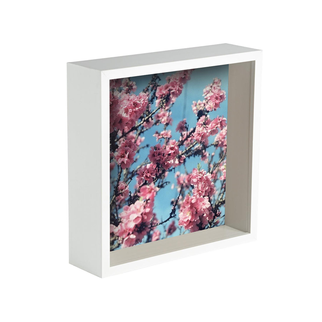White 8" x 8" Deep Shadow Box Photo Frame