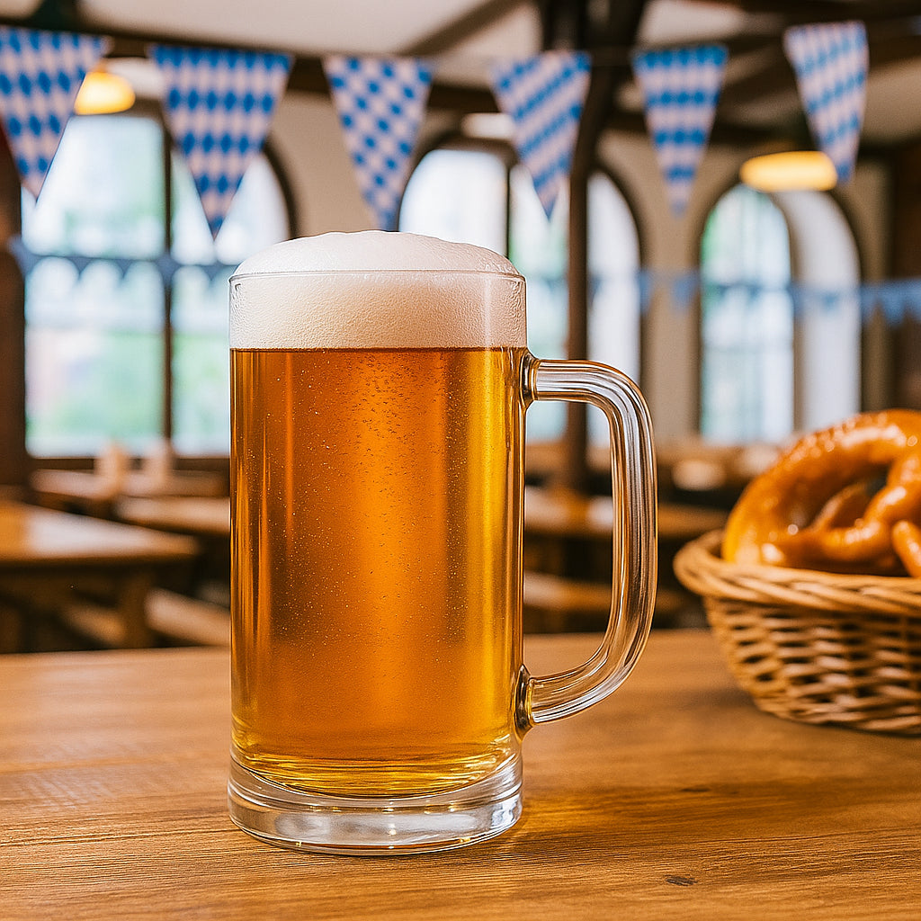 540ml Glass Pint Beer Mugs - Pack of 4