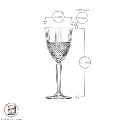 290ml Brillante Wine Glasses - Pack of 6