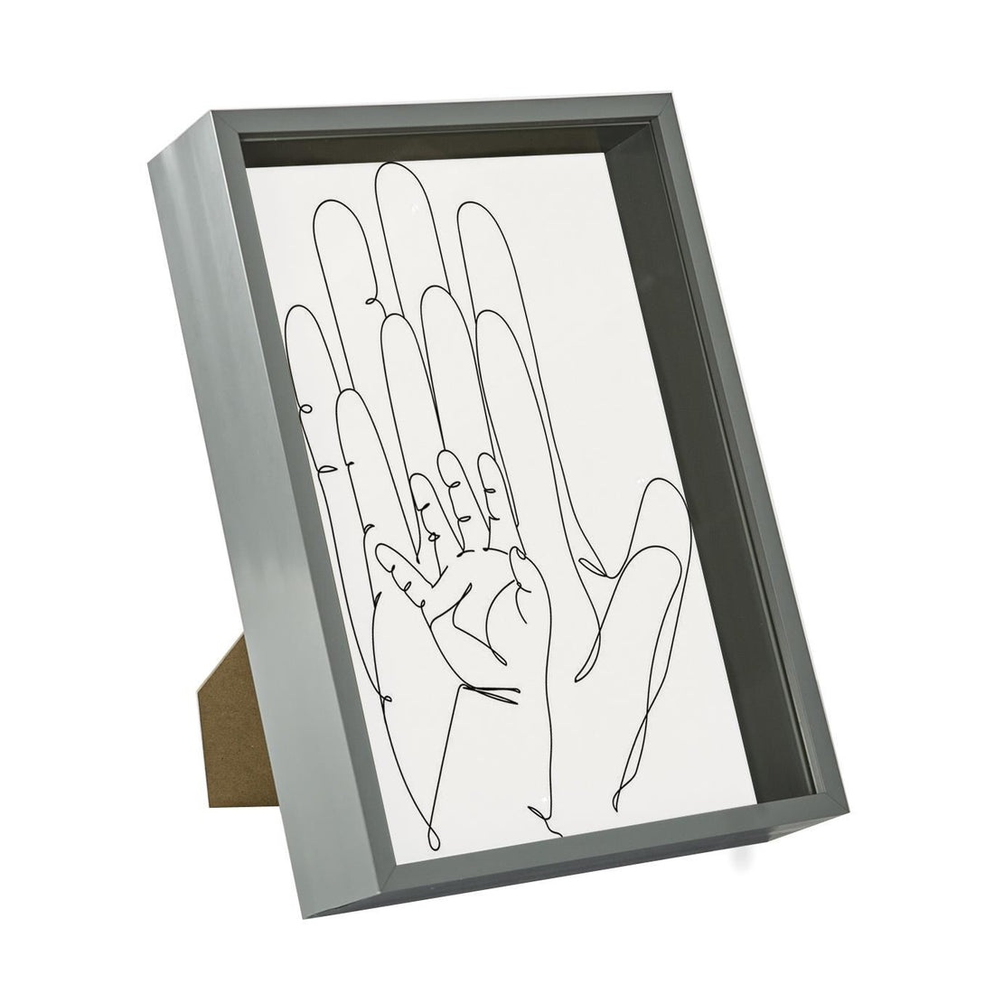 Grey A4 (8" x 12") Deep Shadow Box Photo Frame