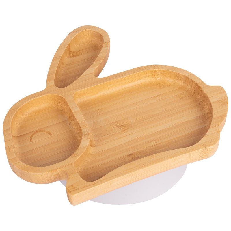 Bamboo Rabbit Baby Feeding Plate with Suction Cup - By Tiny Dining