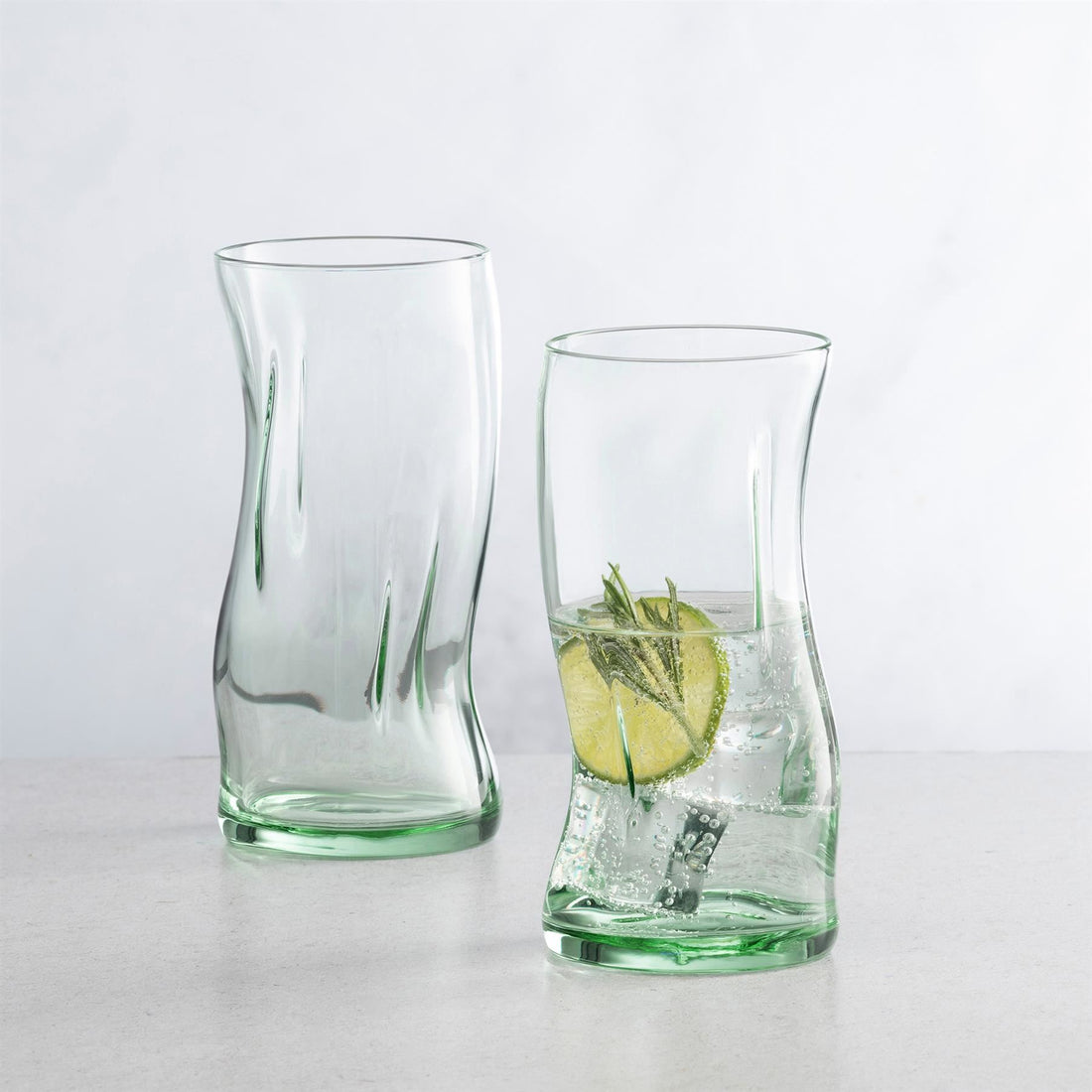 400ml Aware Amorf Recycled Highball Glasses - Green - Pack of 4