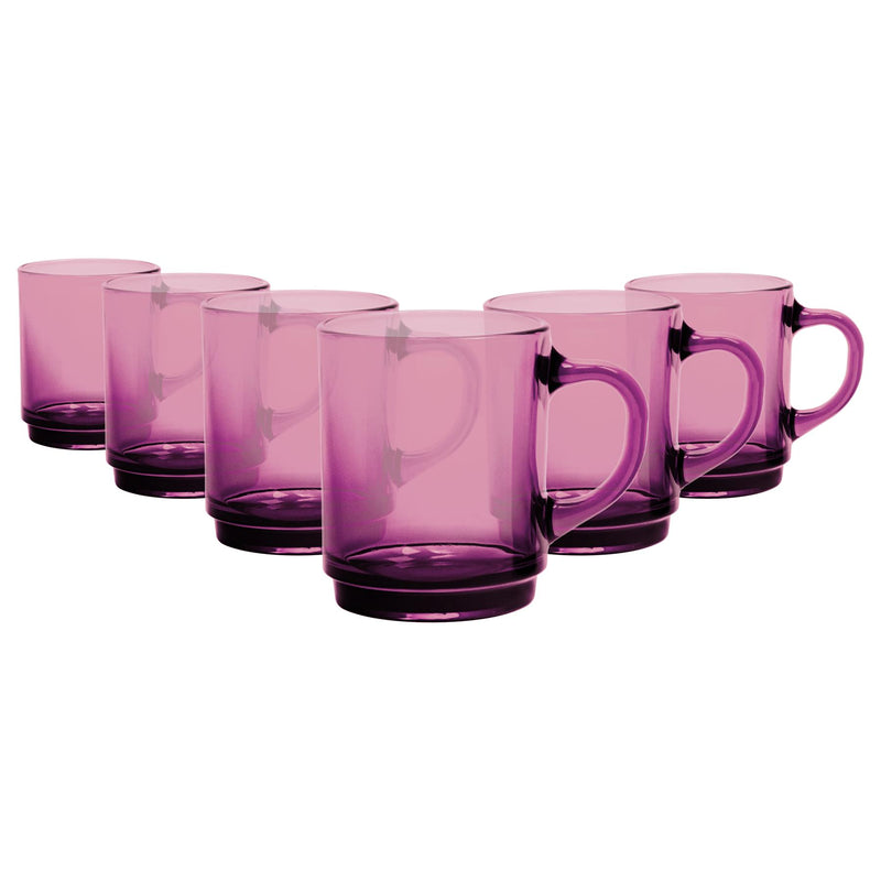 260ml Versailles Glass Mugs - Pack of Six - By Duralex