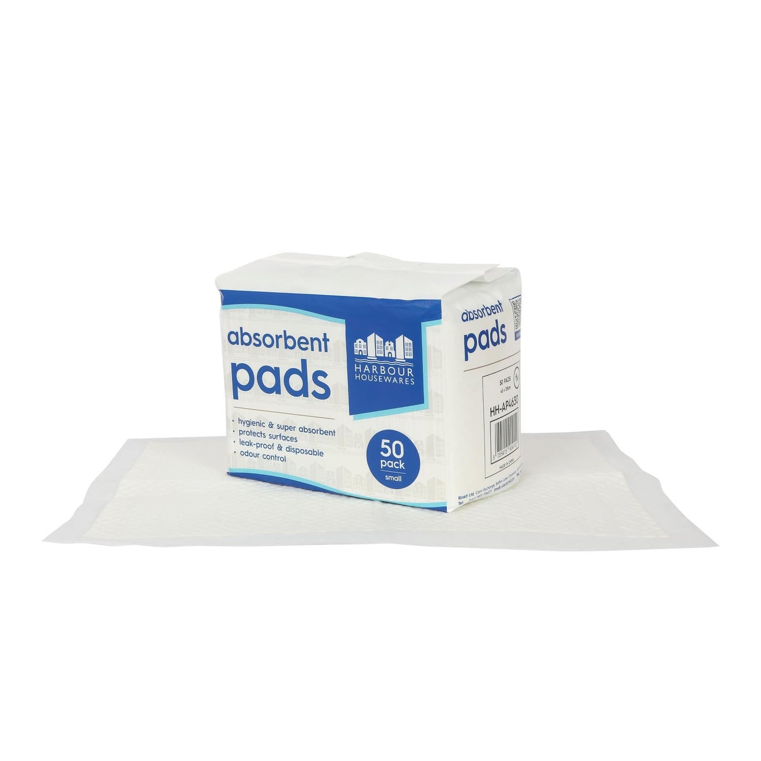 Disposable Incontinence Bed Pads - 32.5cm x 45cm - Pack of 50 - By Harbour Housewares