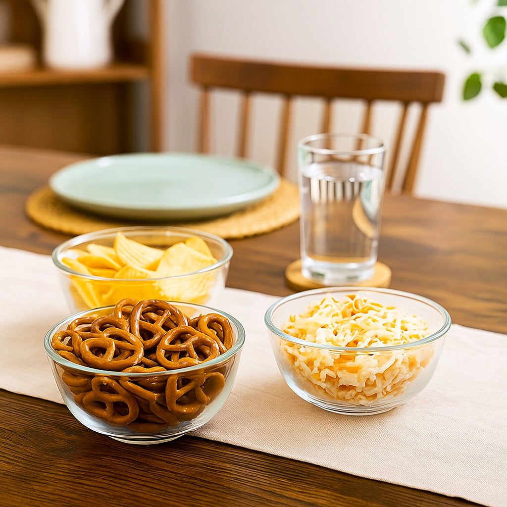 Glass Snack Bowls - 11cm - Pack of 6