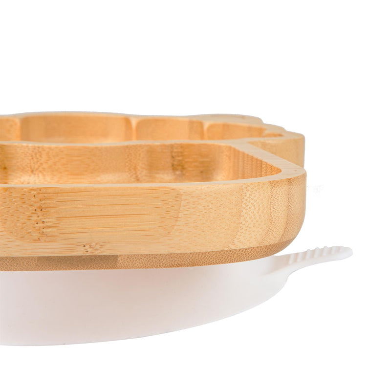 Bamboo Llama Baby Feeding Plate with Suction Cup - By Tiny Dining