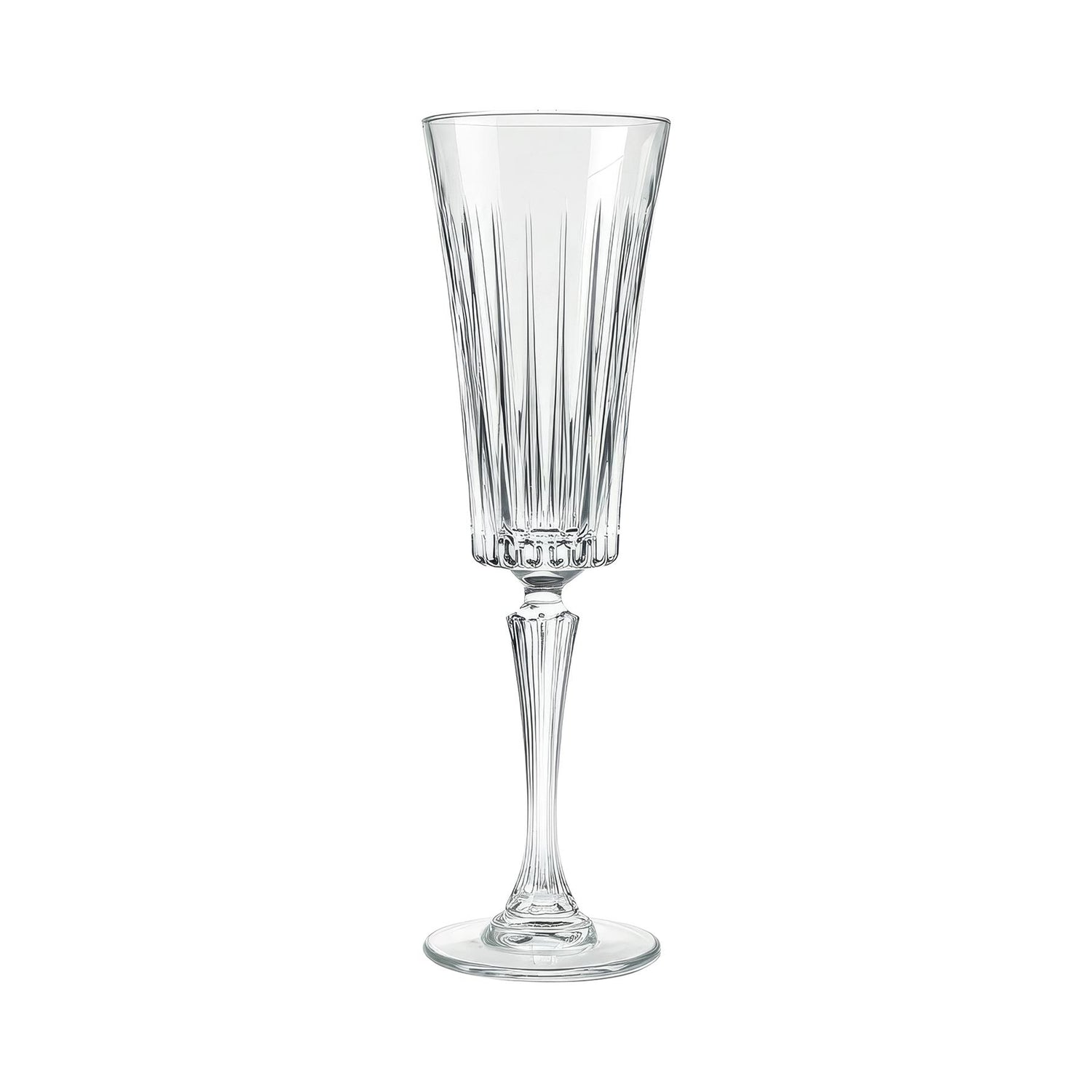 210ml Timeless Crystal Glass Champagne Flutes - Pack of 6