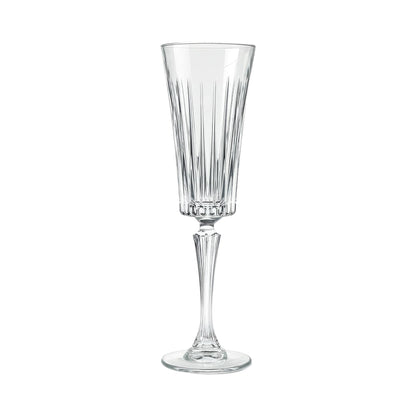 210ml Timeless Crystal Glass Champagne Flutes - Pack of 6