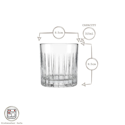 315ml Timeless Crystal Whisky Glasses - Pack of 6