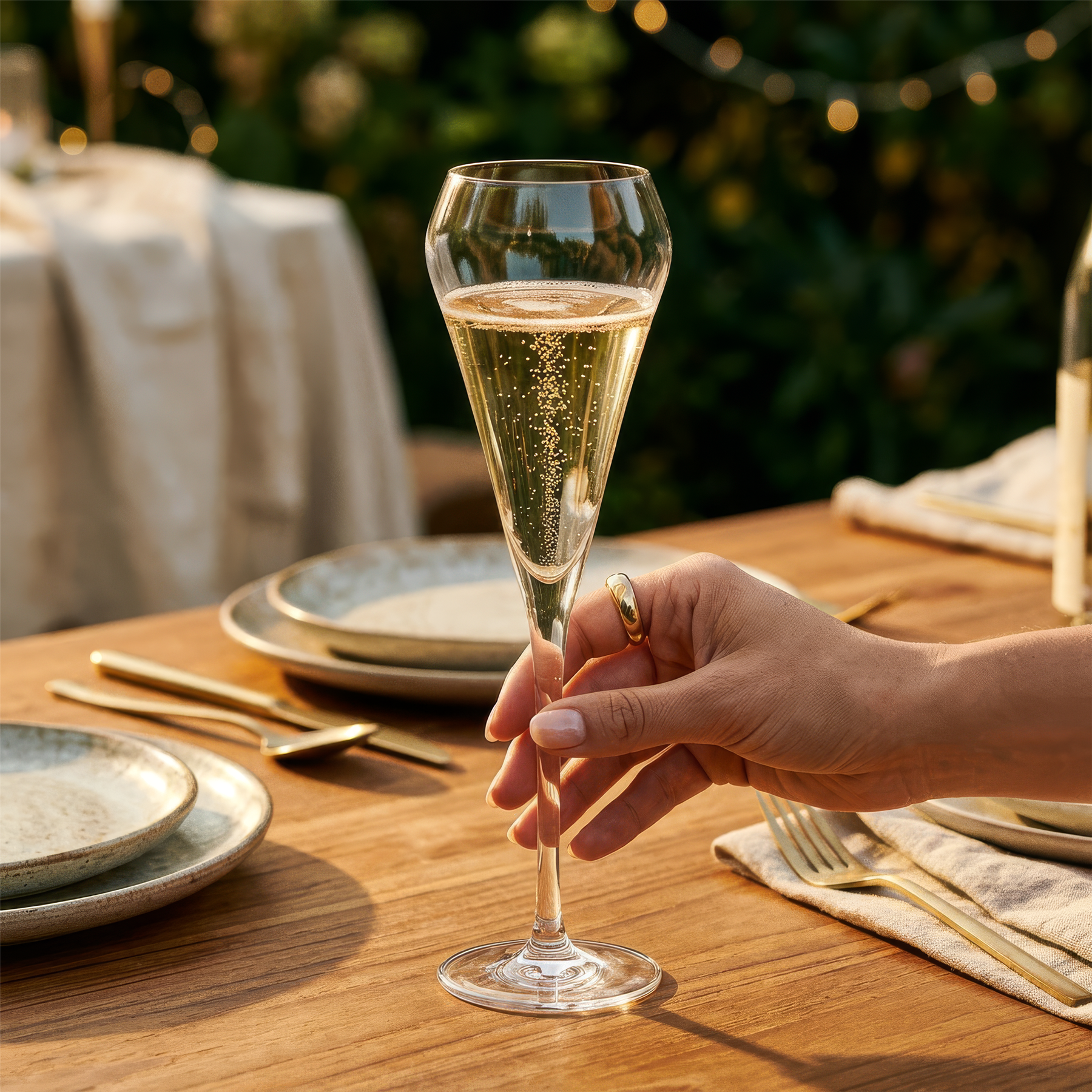 230ml Hoxton Crystal Champagne Flutes - Pack of Six