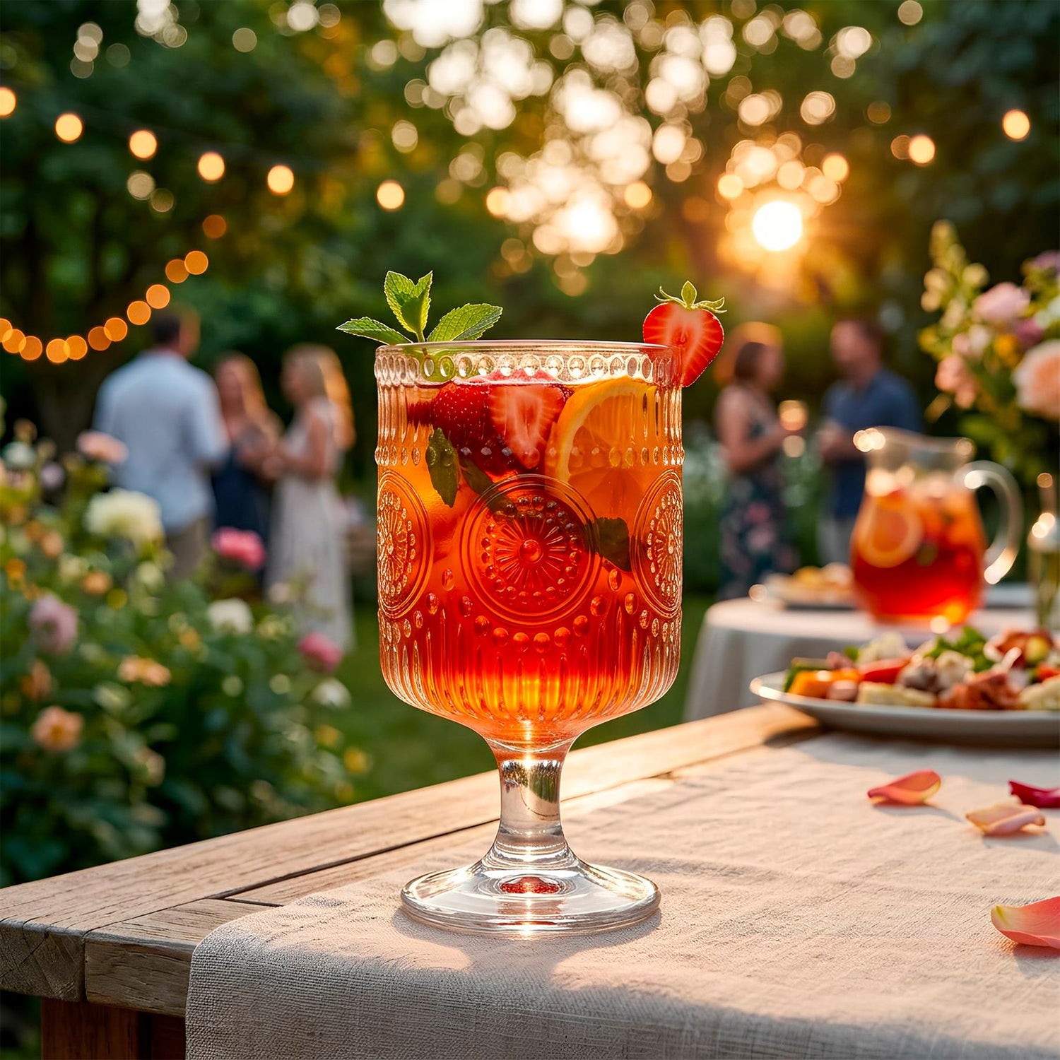 270ml Amore Ribbed Wine Glasses - Pack of 6