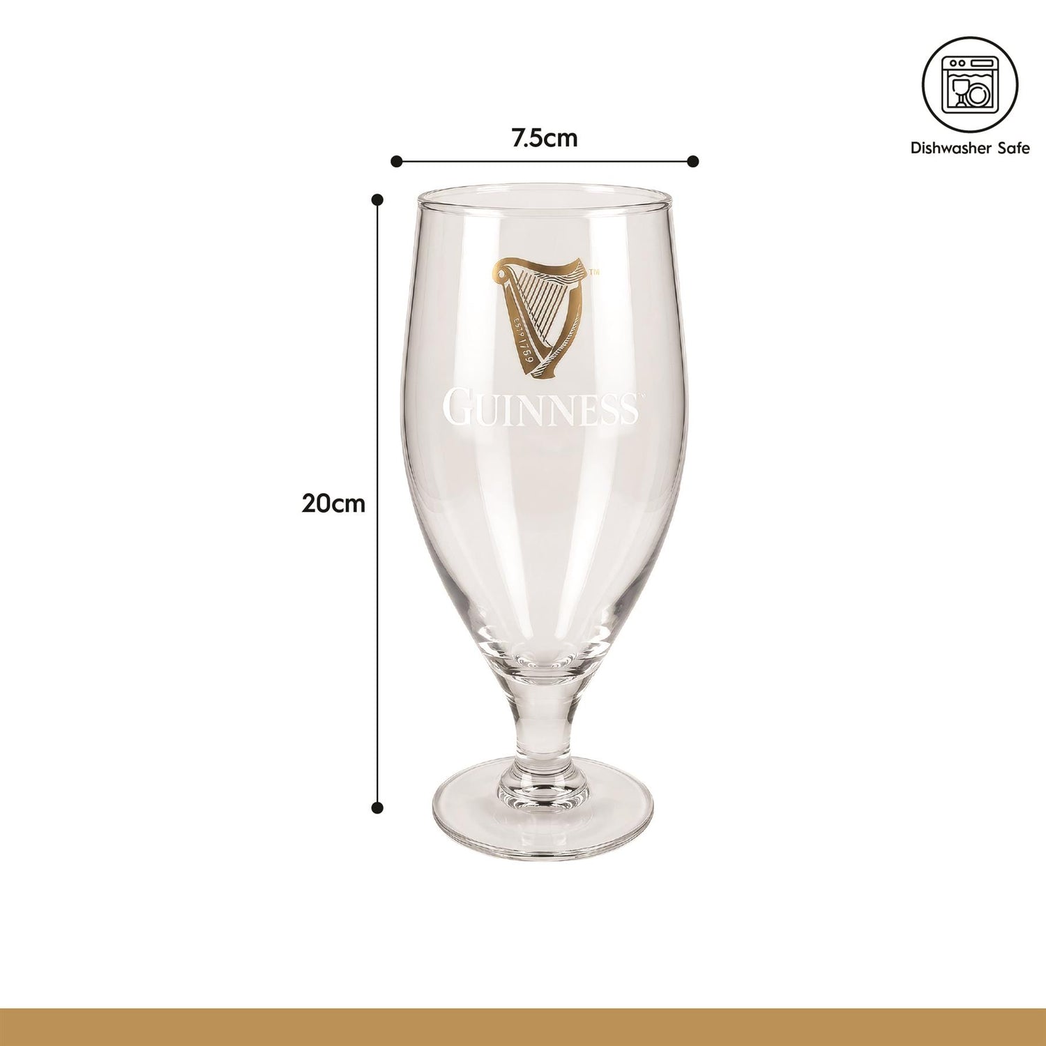 Guinness 2 Piece Stemmed Pint Glass Set