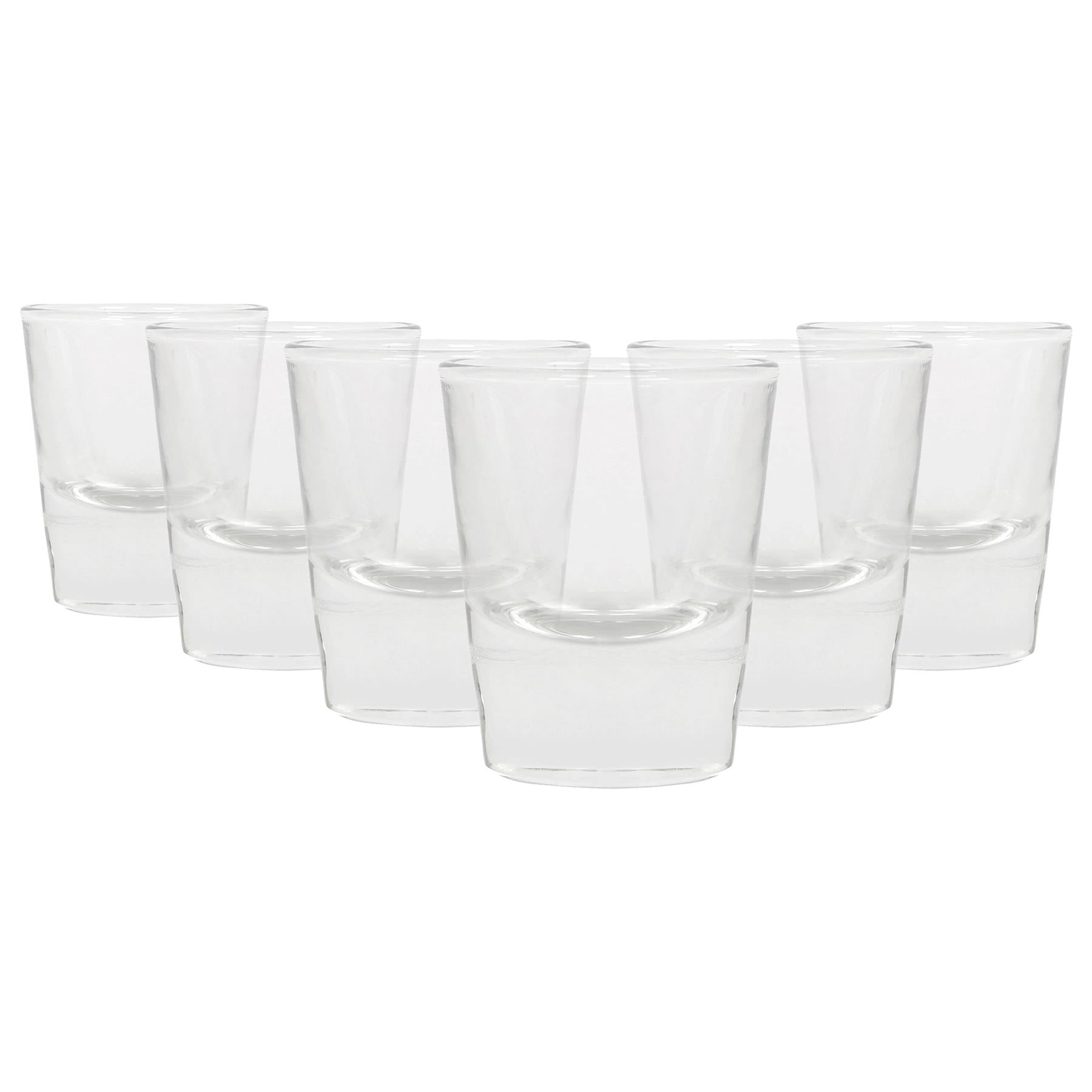 25ml Wide Shot Glasses - Pack of 6 - By Rink Drink