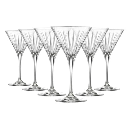210ml Timeless Crystal Martini Glasses - Pack of 6