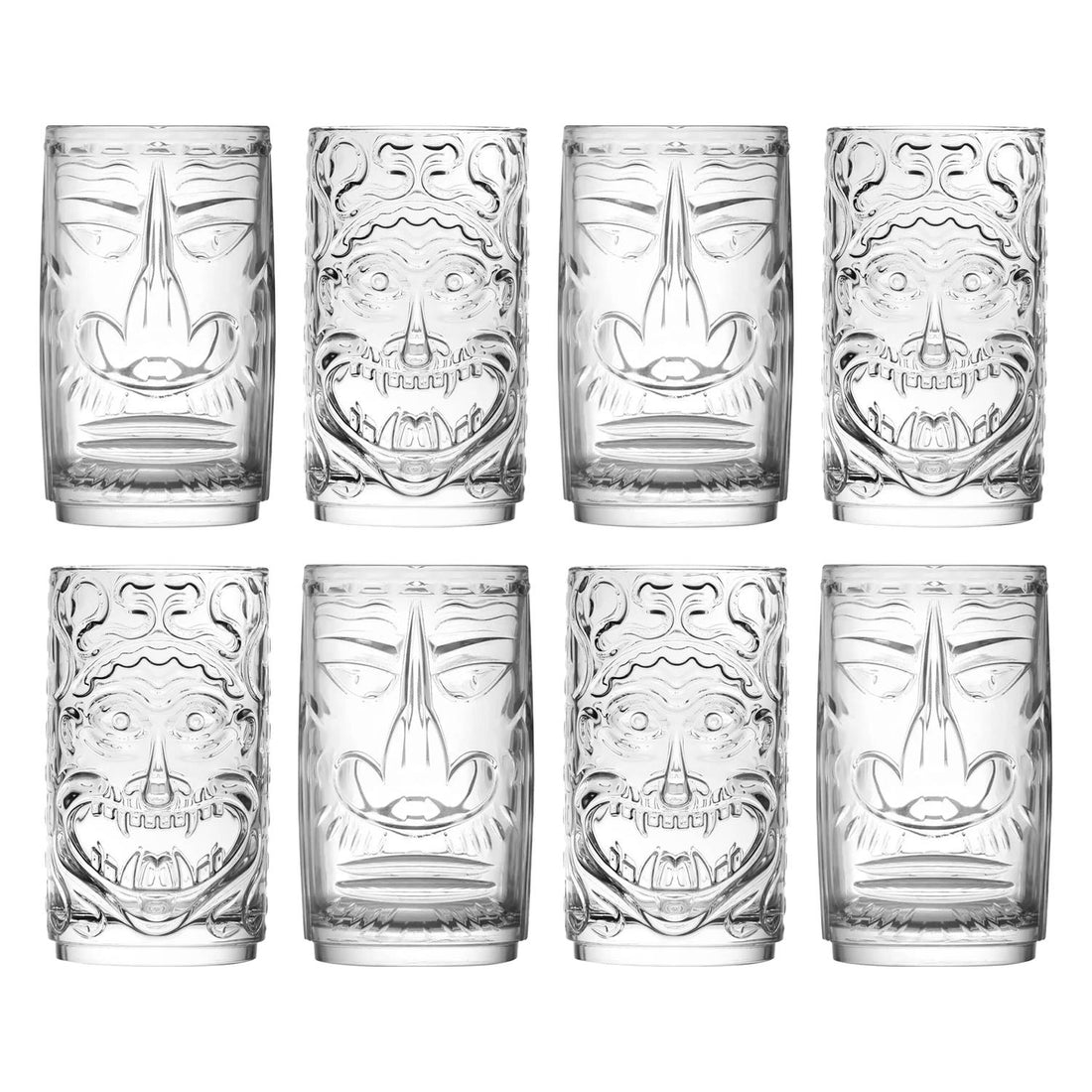 8 Piece Tiki Sardinia Highball Glasses