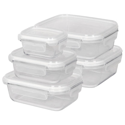 5pc Glass Food Storage Container Set with Lids