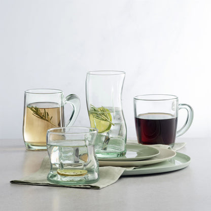 340ml Aware Basic Recycled Glass Mugs - Green - Pack of 2