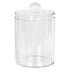 Bathroom Canister with Clear Lid - By Harbour Housewares