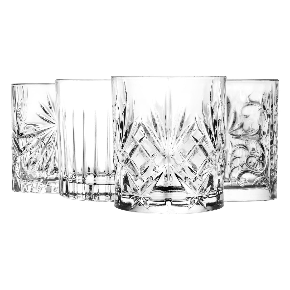 4 Piece 340ml Mixology DOF Whisky Glasses Set