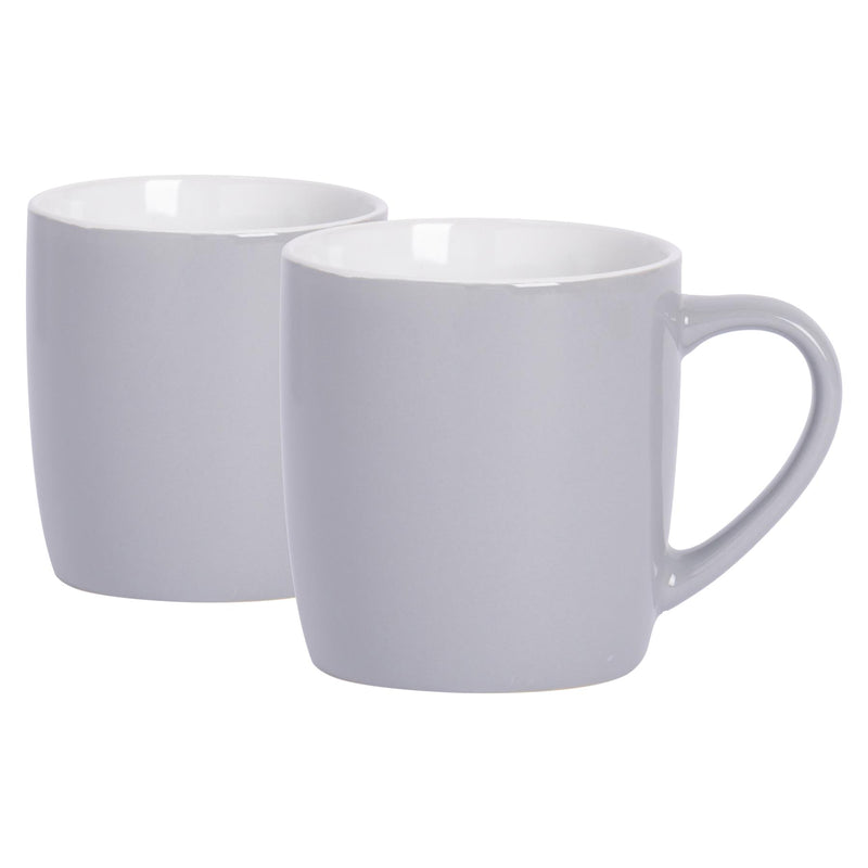 350ml Coloured Coffee Mugs - Pack of 2 - By Argon Tableware