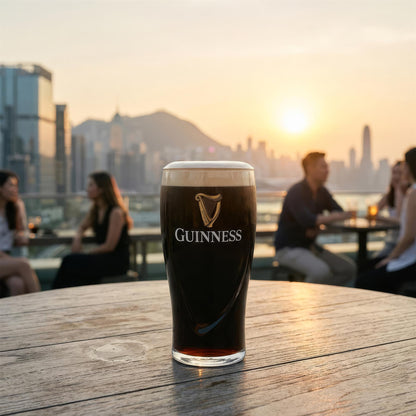 Guinness Embossed Pint Glass