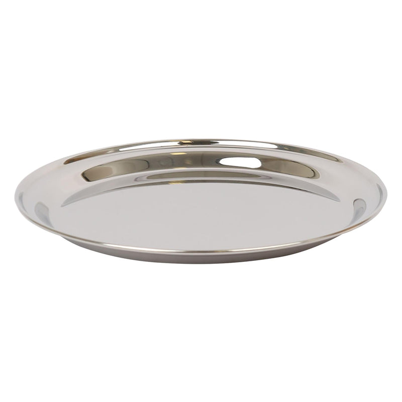 35.5cm Round Stainless Steel Serving Tray - By Argon Tableware
