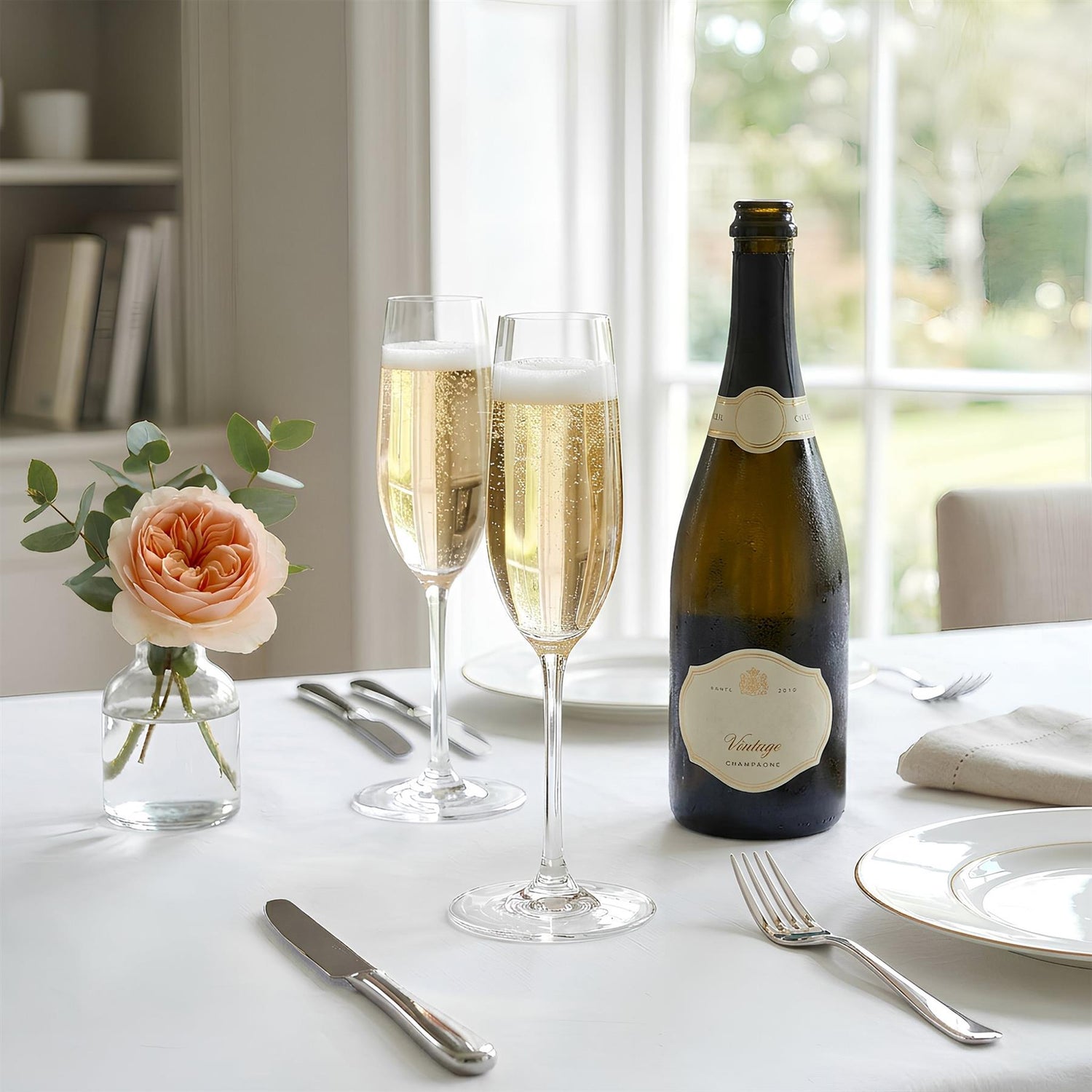 210ml Mayfair Crystal Champagne Flutes - Pack of 6