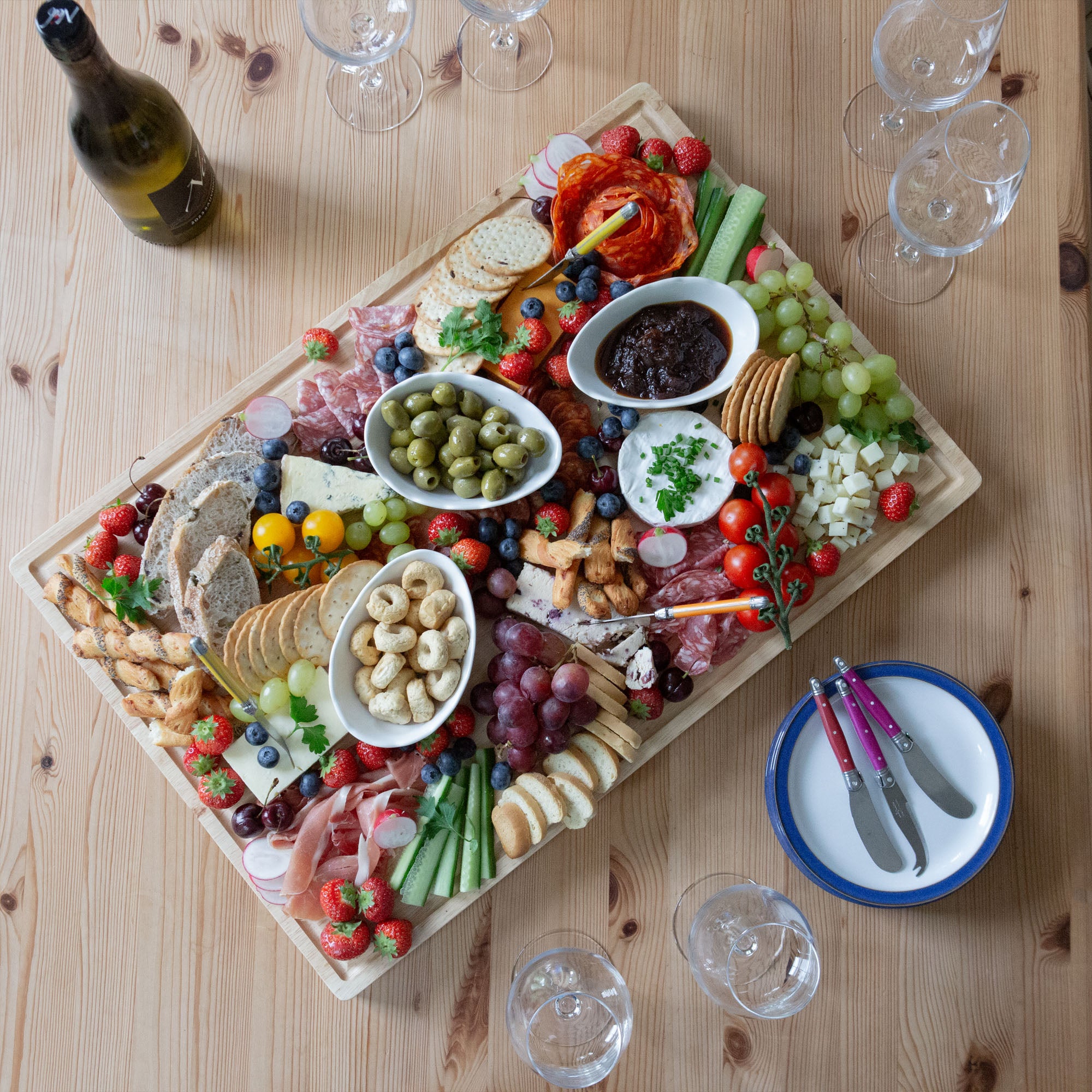 Wooden Butchers Block Chopping Board - 60cm x 40cm