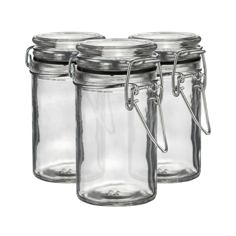 70ml Classic Glass Storage Jars - Pack of 3 - By Argon Tableware