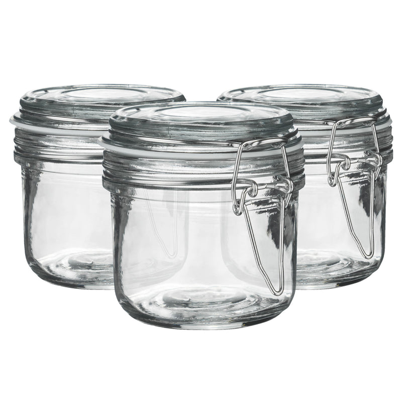200ml Classic Glass Storage Jars - Pack of 3 - By Argon Tableware