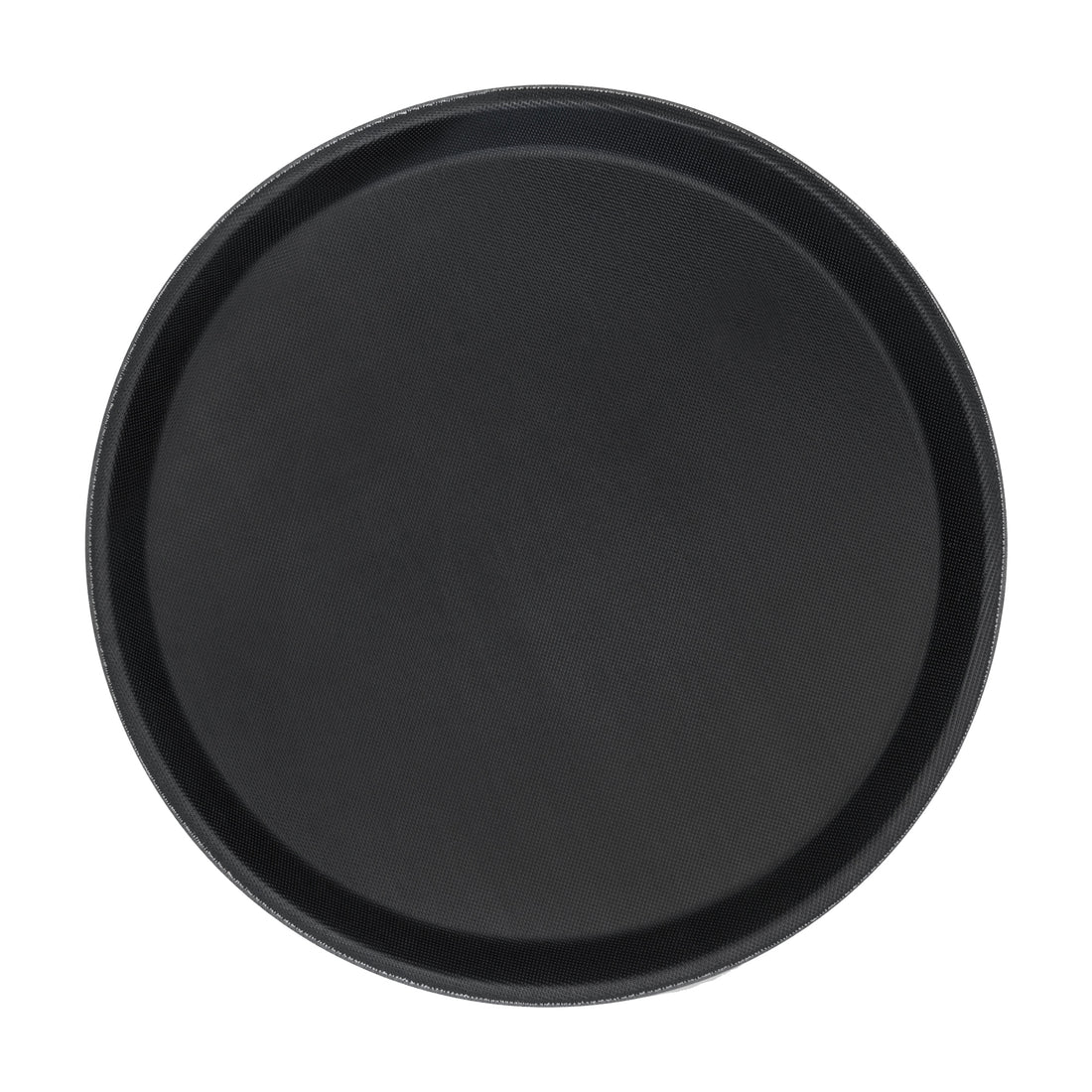 28cm Black Round Non-Slip Serving Tray - By Argon Tableware