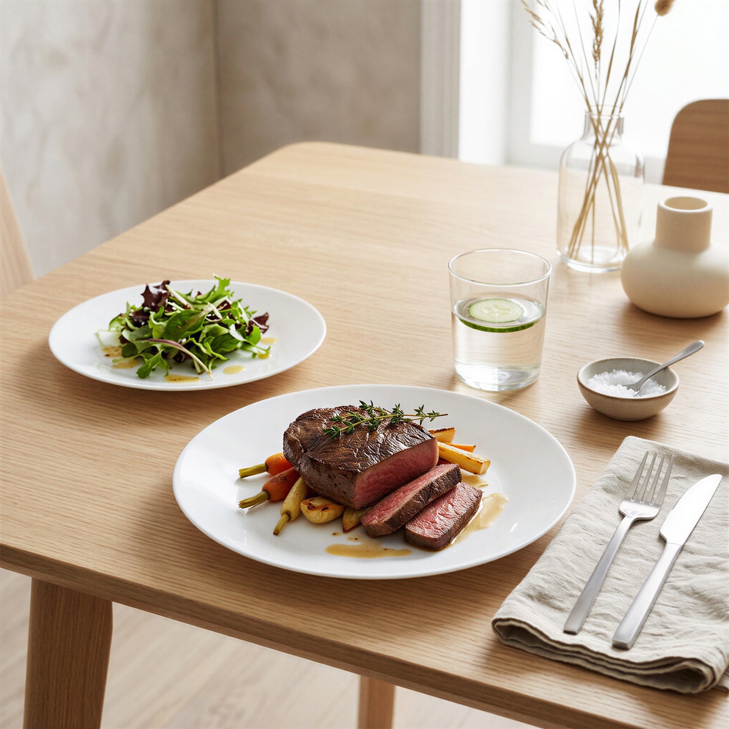 Round Opalware Dinner Plates - 25cm - White - Pack of 6