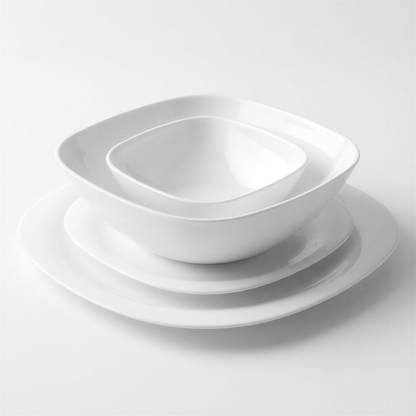 Square Opalware Dinnerware