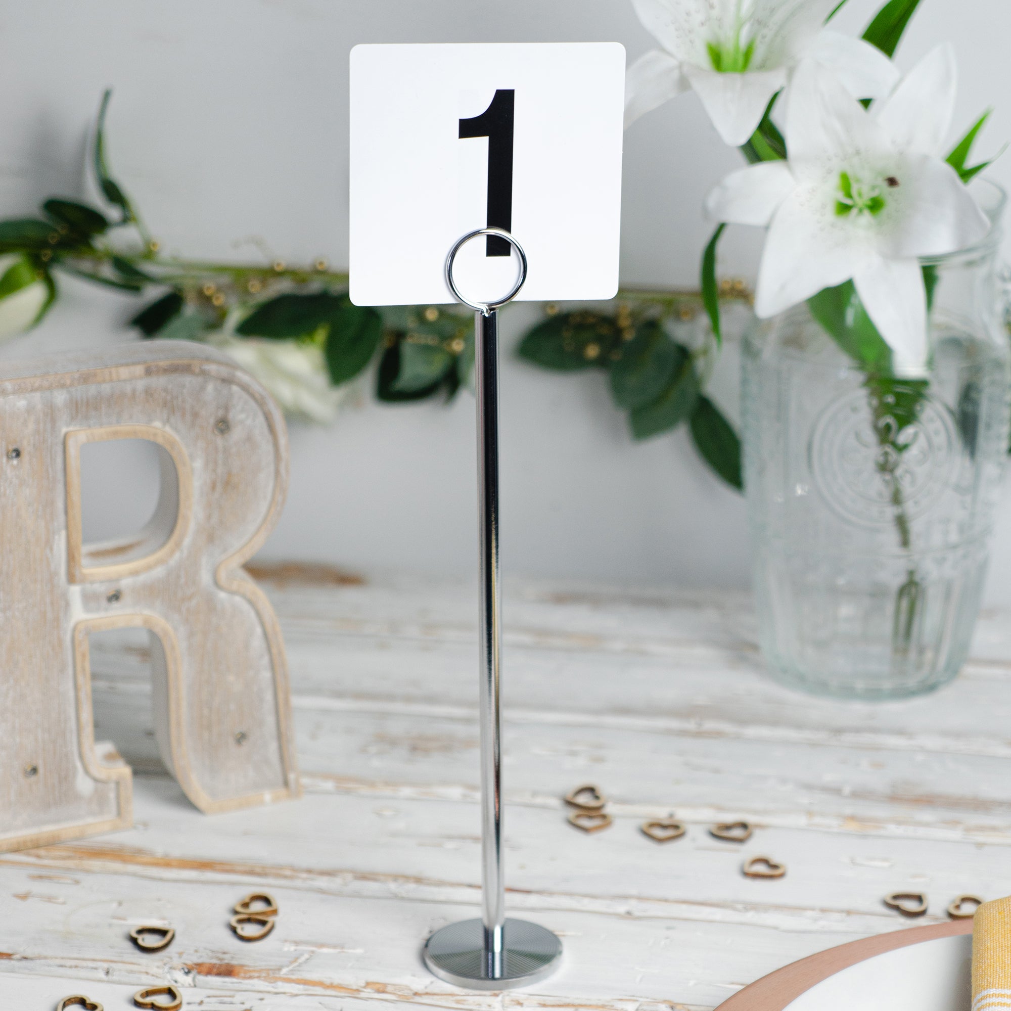 1-25 Acrylic Wedding Table Numbers