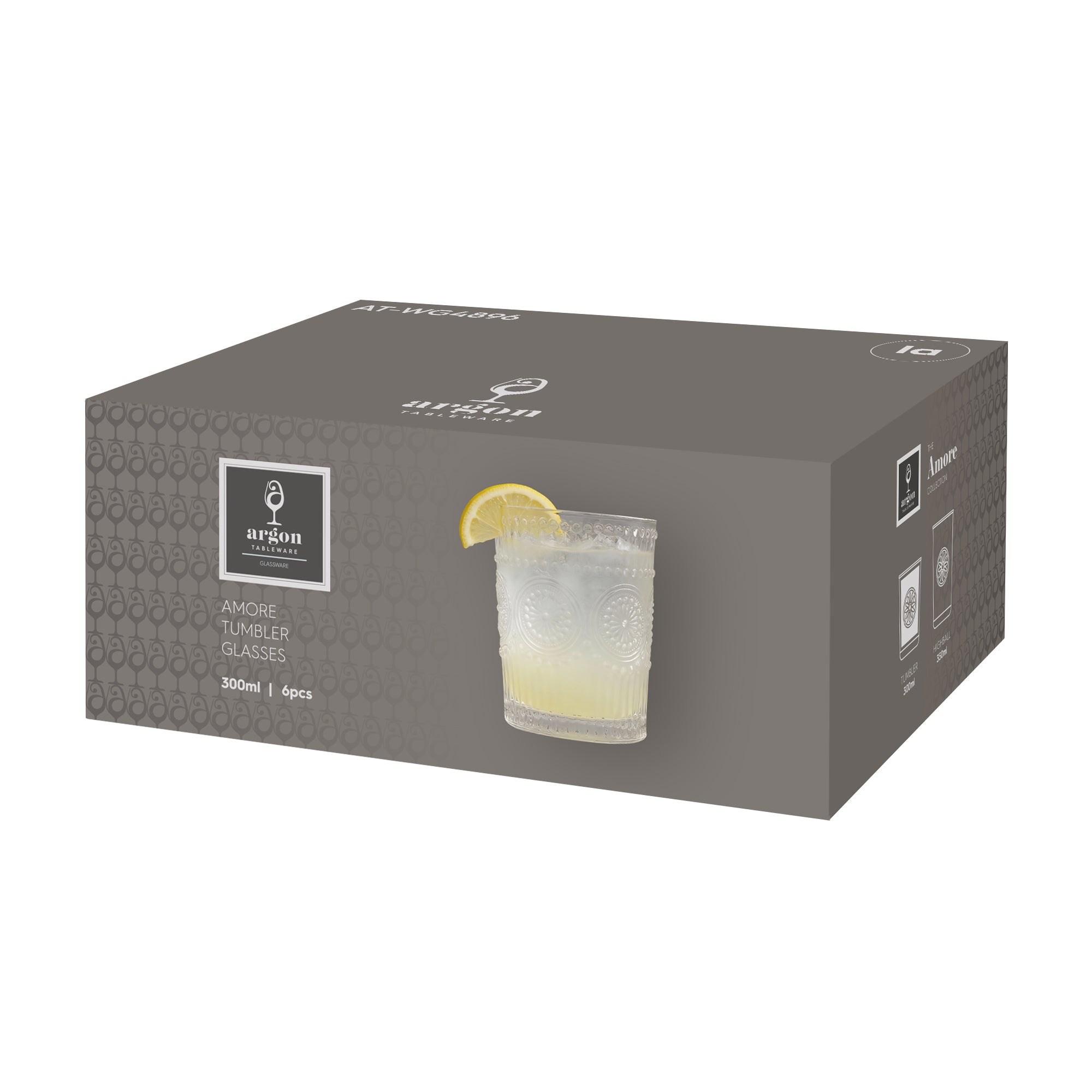 12pc Amore Glass Tumbler Set