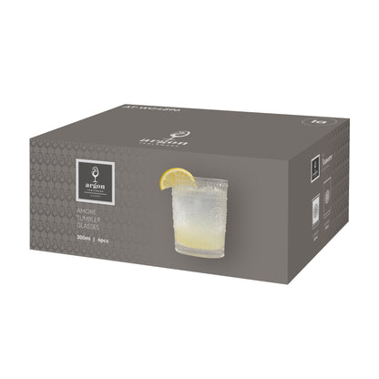 12pc Amore Glass Tumbler Set