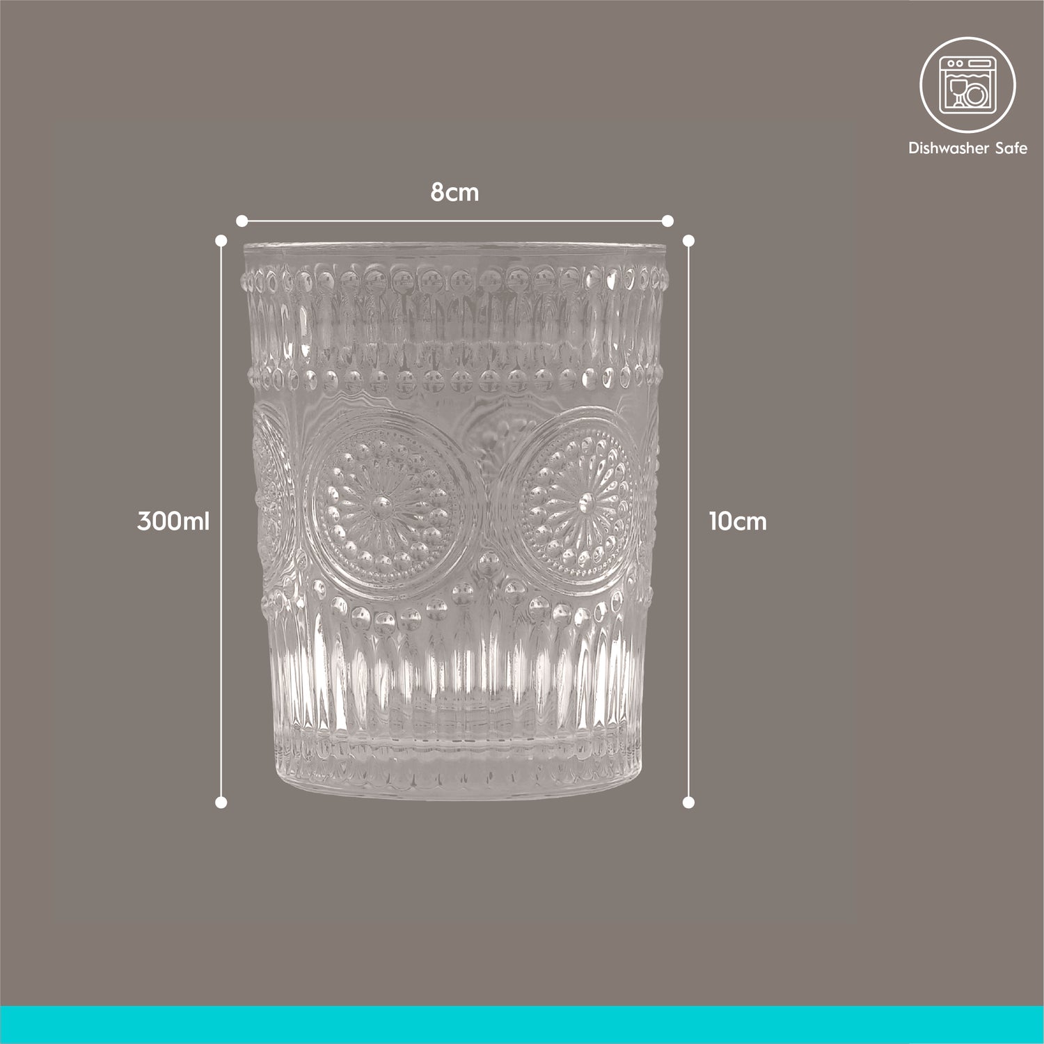 12pc Amore Glass Tumbler Set