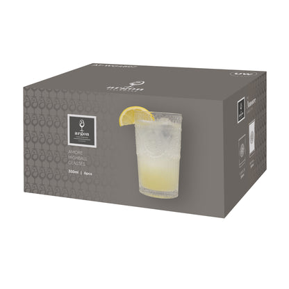 12pc Amore Glass Tumbler Set